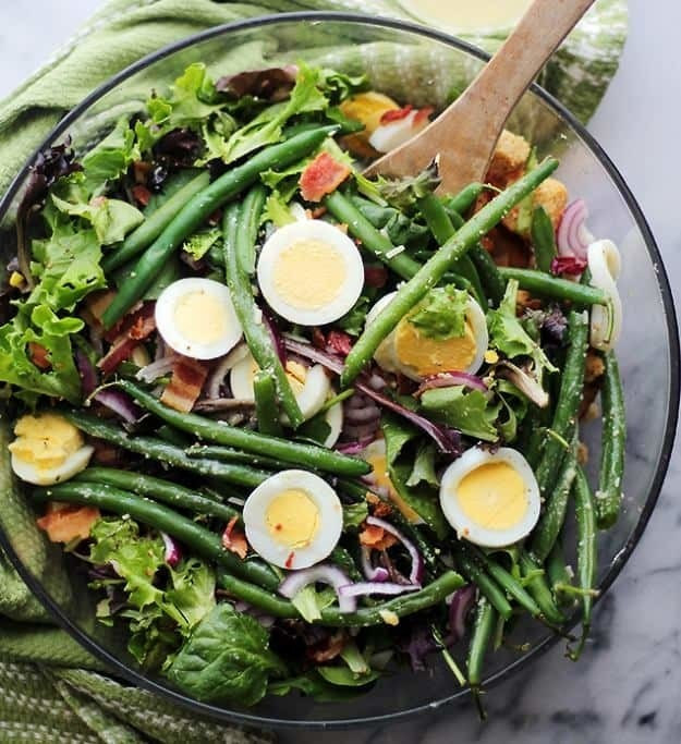 Salads For Easter Brunch
 Green Beans Egg Salad with Garlic Parmesan Vinaigrette