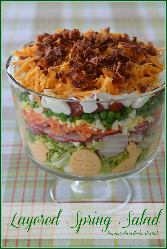 Salads For Easter Brunch
 Layered Spring Salad for Easter – Home is Where the Boat Is
