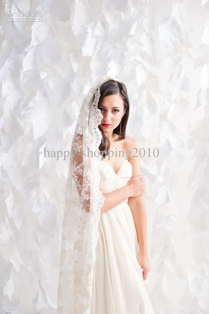 Short Ivory Wedding Veils Uk
 Vintage Bridal VEIL White Ivory Short Tulle Wedding Veil
