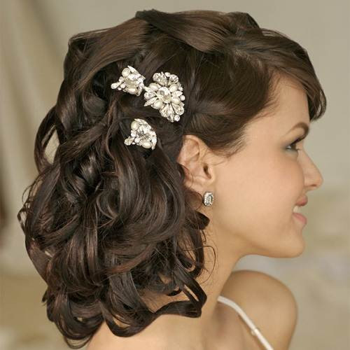 Shoulder Length Bridesmaid Hairstyles
 Wedding Hairstyles Shoulder Length Hair Veil Fashion Female