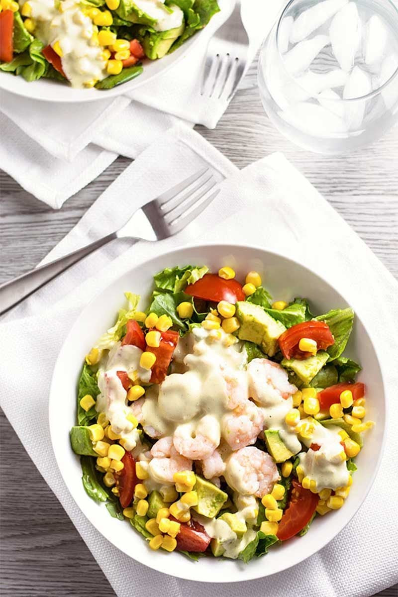 Shrimp Salad Dressings
 Shrimp Salad with Creamy Pesto Dressing Homemade Hooplah