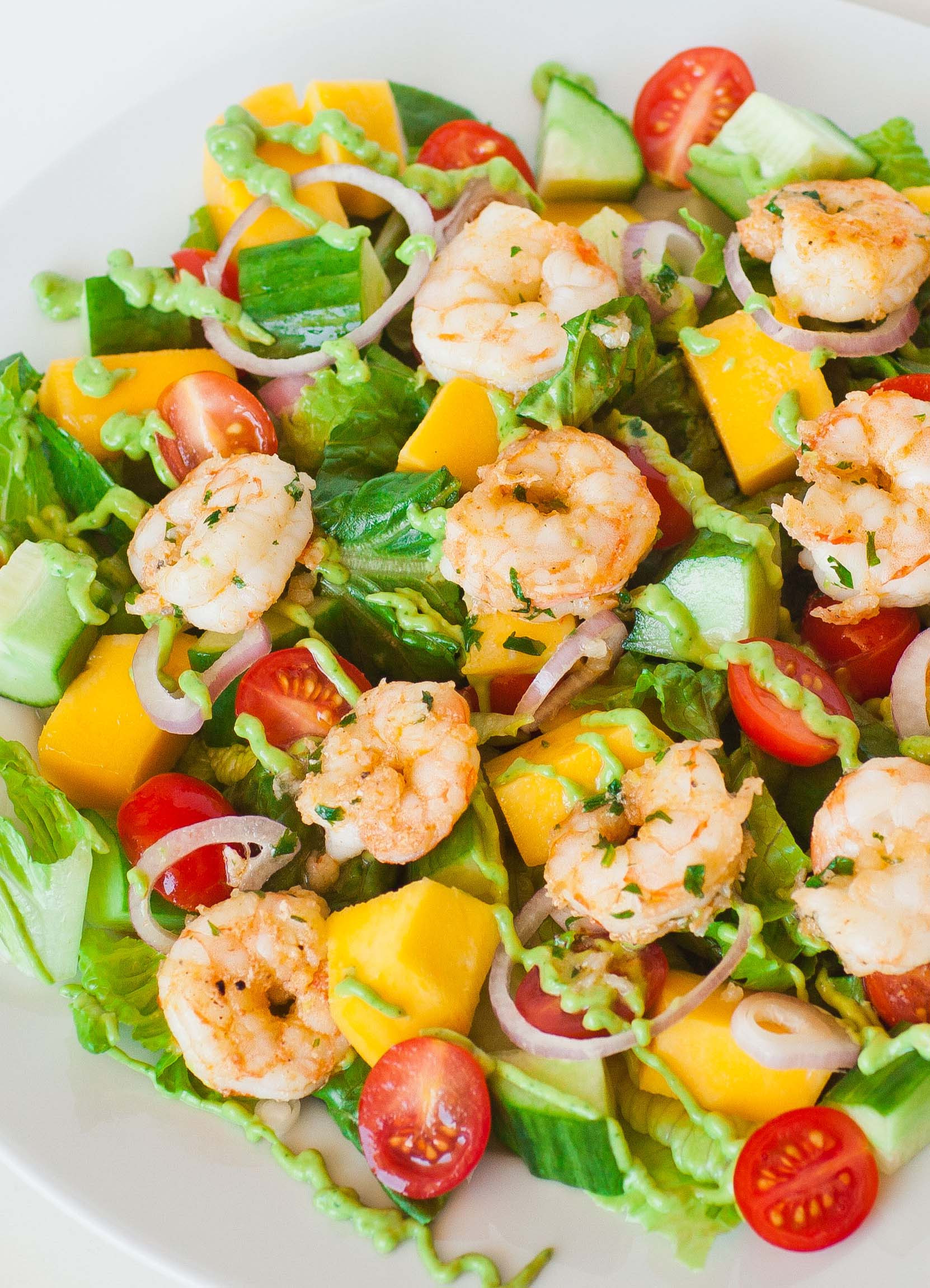 Shrimp Salad Dressings
 Shrimp Salad with Avocado Dressing Tatyanas Everyday Food