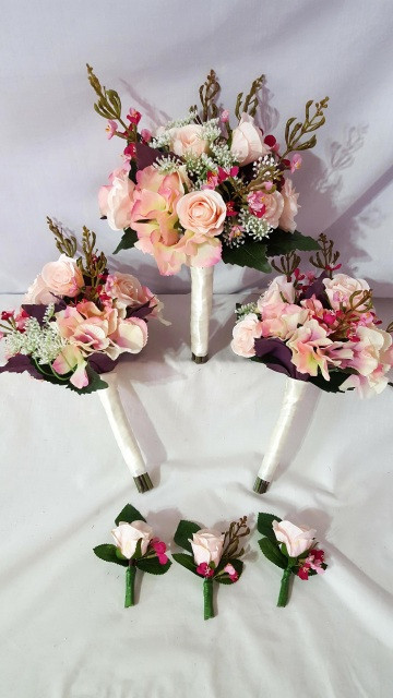 Silk Wedding Flower Packages
 Pre made cheap and discounted silk wedding flower packages