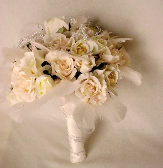 Silk Wedding Flower Packages
 Silk Bridal Bouquet wedding flower Package by