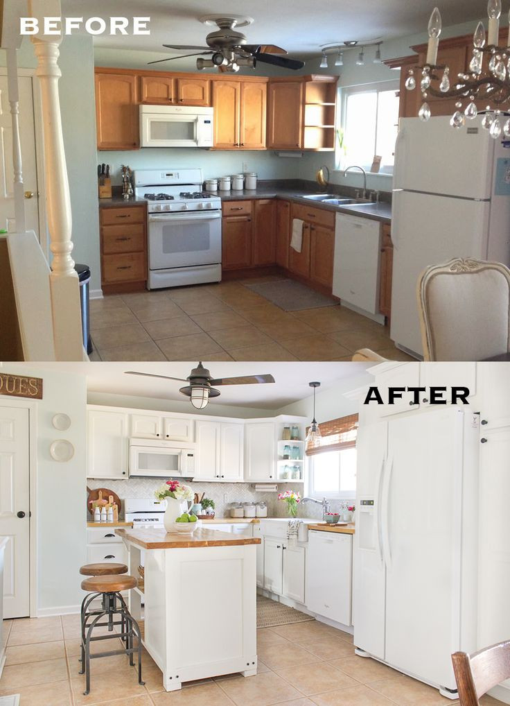 Small Kitchen Makeover Ideas
 20 Small Kitchen Renovations Before and After DIY