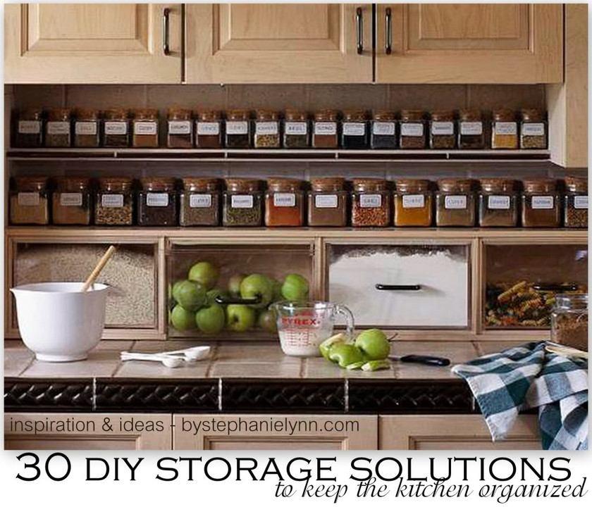 Small Kitchen Organization DIY
 30 DIY Storage Solutions to Keep the Kitchen Organized