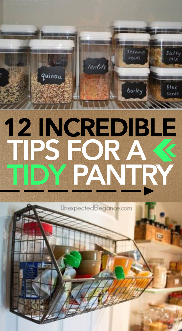 Small Kitchen Organization DIY
 12 Incredible Tips for a Tidy Pantry