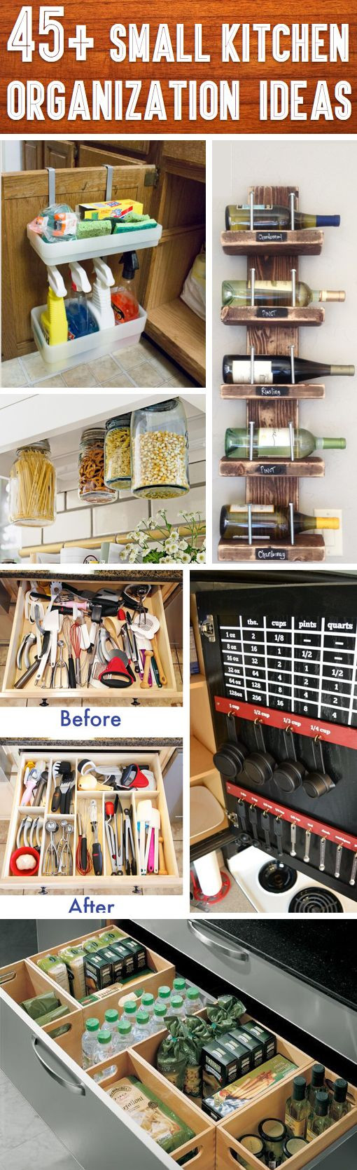 Small Kitchen Storage Ideas Diy
 45 Small Kitchen Organization And DIY Storage Ideas