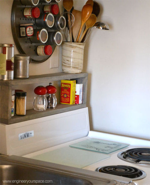 Small Kitchen Storage Ideas Diy
 Extra Storage in a Small Kitchen DIY Shelf the