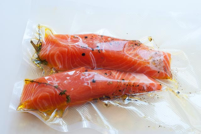 Sous Vide Smoked Salmon
 Fish and ShellFish – Sous Vide
