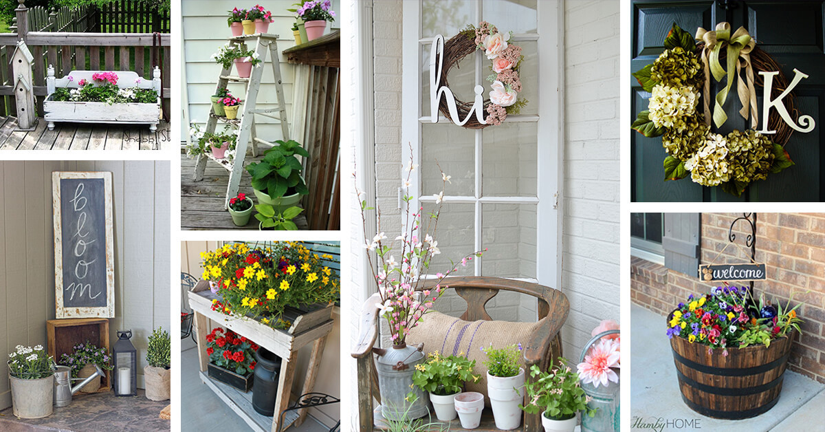 Spring Ideas Outdoor
 30 Best Rustic Spring Porch Decor Ideas and Designs for 2019