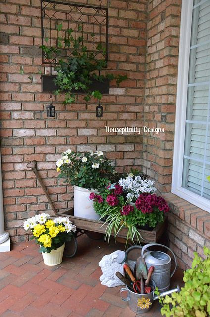 Spring Ideas Outdoor
 Beautiful Spring Front Porch from Hospitality Designs