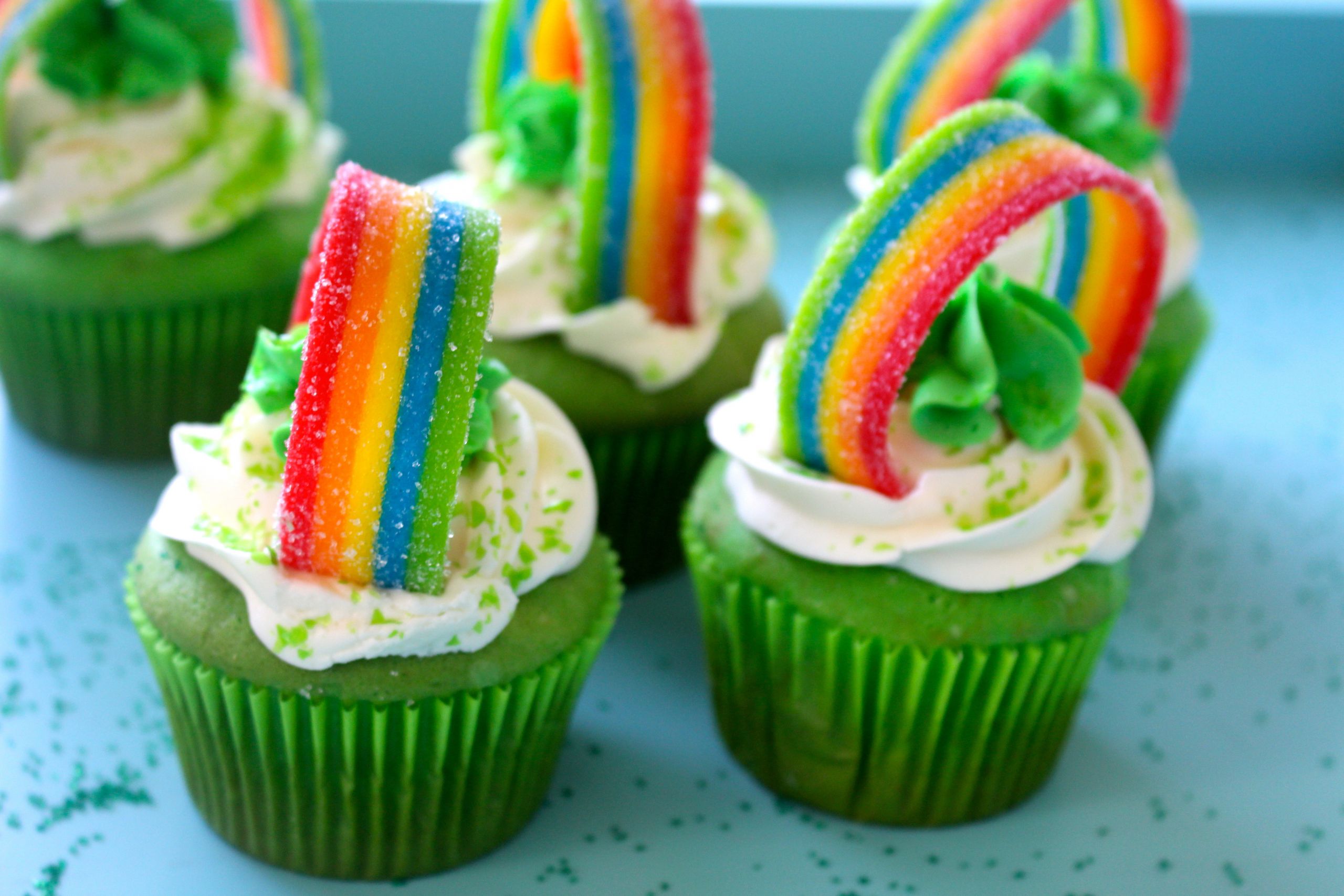 St Patrick'S Cupcakes
 St Patrick s Day Rainbow Cupcakes The Preppy Hostess