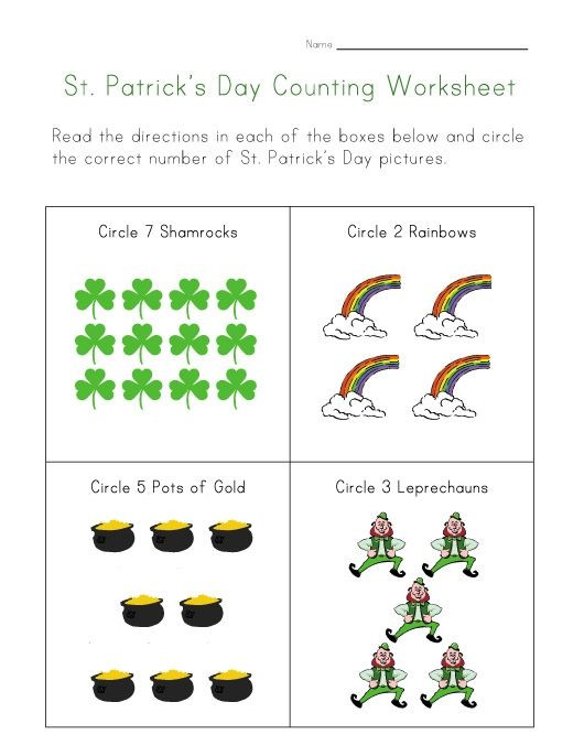 St Patrick's Day Activities For Pre K
 kids activities St Patrick s Day worksheets