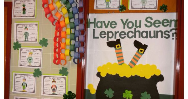 St Patrick's Day Contest Ideas
 St Patrick s Day Wanted Leprechaun Door
