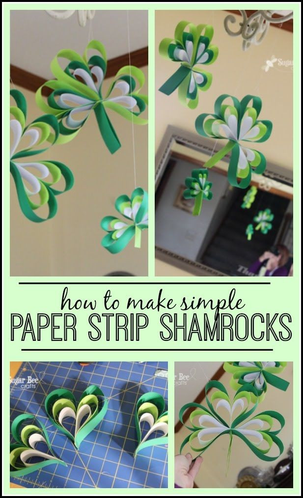 St Patrick's Day Hat Craft
 Paper Strip Shamrock SecondGradeSquad