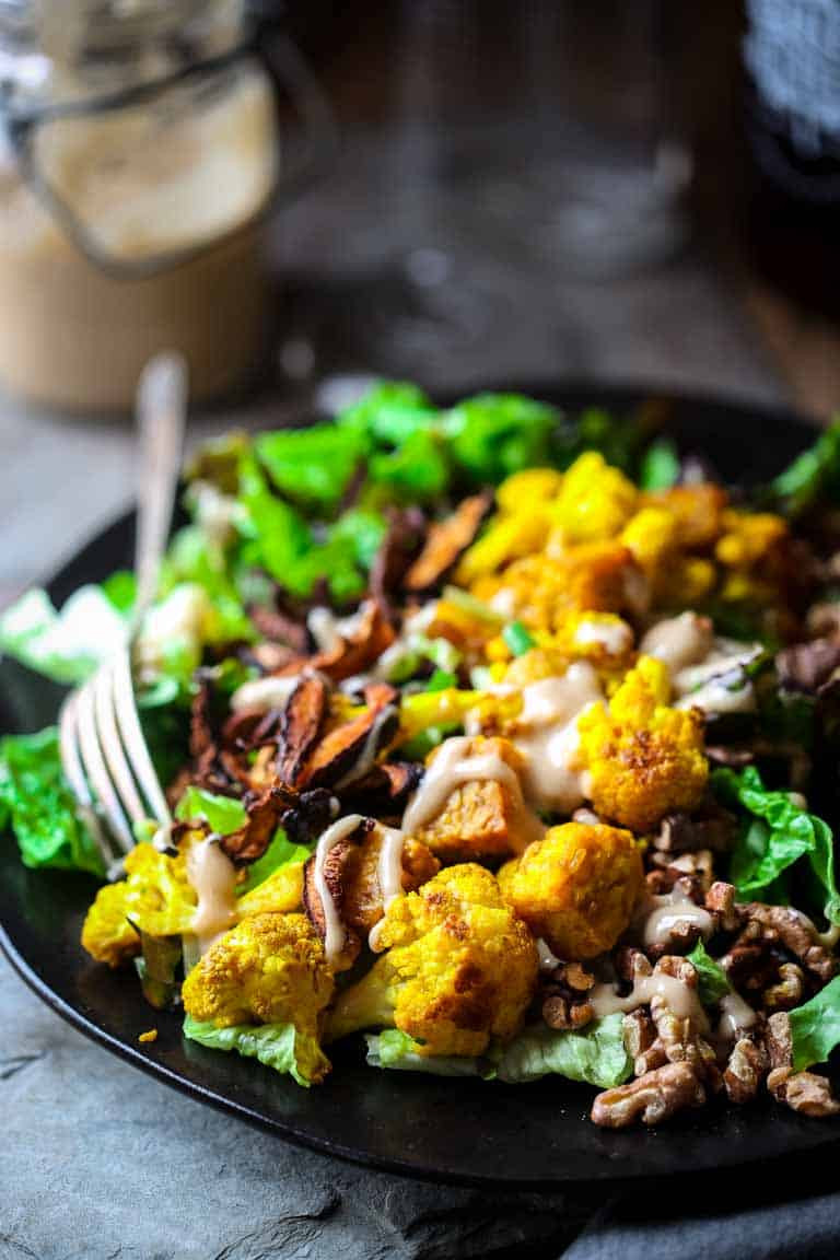 Tempeh Dinner Recipes
 turmeric roasted cauliflower and tempeh power salad vegan