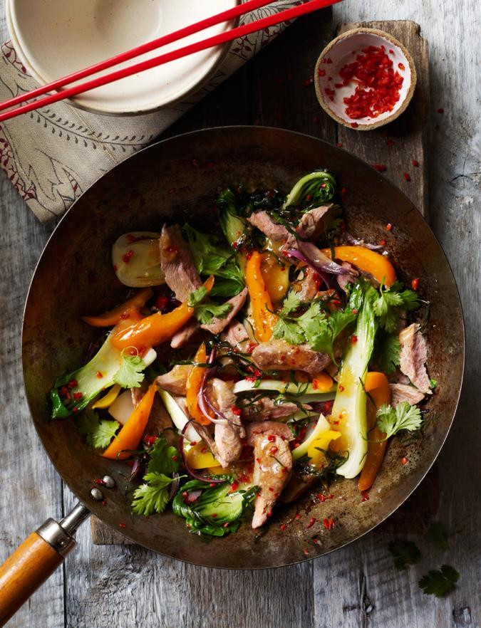 Thai Duck Recipes
 Thai style duck stir fry with lime