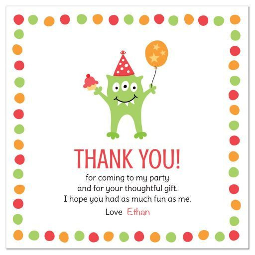 Thank You For Coming To My Party Gift Ideas
 1000 images about Thank you cards on Pinterest