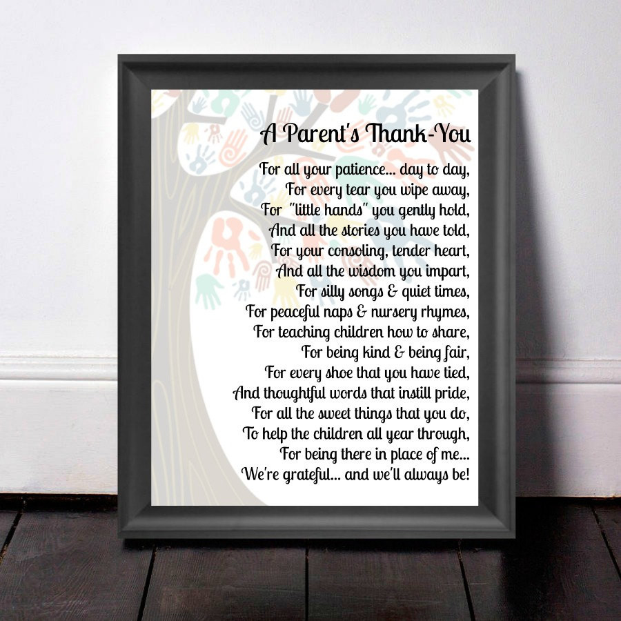 Thank You Gift Ideas For Parents
 Childcare Thank You Gift For Teacher Thank You Gift
