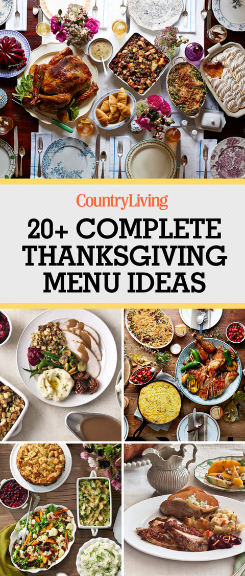 Thanksgiving Dinner Recipes
 28 Thanksgiving Menu Ideas Thanksgiving Dinner Menu Recipes