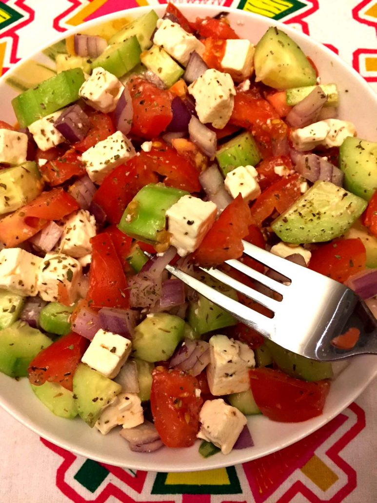 Tomato Cucumber Feta Salad
 Tomato Cucumber Feta Cheese Greek Salad Recipe – Melanie Cooks