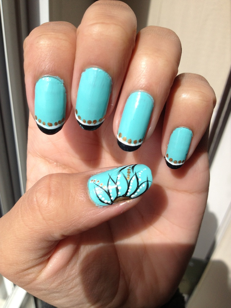 Turquoise Nail Ideas
 31 Cute Turquoise Nail Designs NailsPix