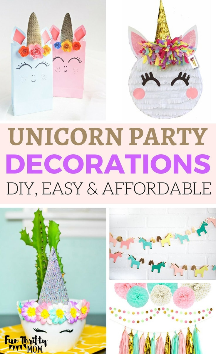 Unicorn Party Ideas Diy
 21 DIY Unicorn Birthday Party Ideas Fun Thrifty Mom