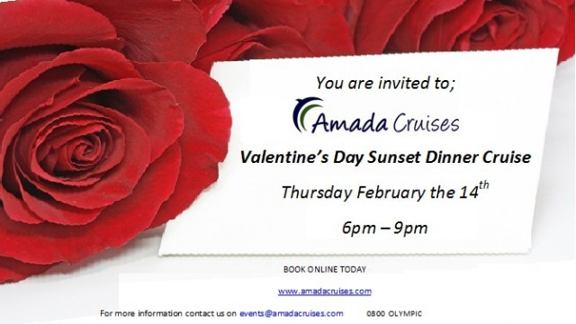Valentine Day Dinner Cruise
 Valentine’s Day Sunset Dinner Cruise Amada Cruises