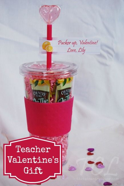Valentine'S Day Teacher Gift Ideas
 Teacher Valentine s Day Gift Idea Drink Tumbler