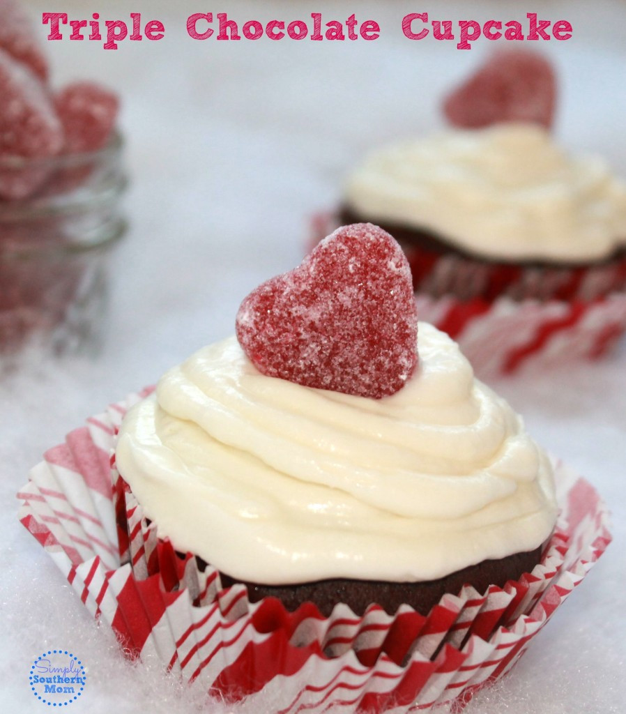 Valentines Day Cupcakes Recipes
 Triple Chocolate Valentine s Day Cupcakes Recipe Simply