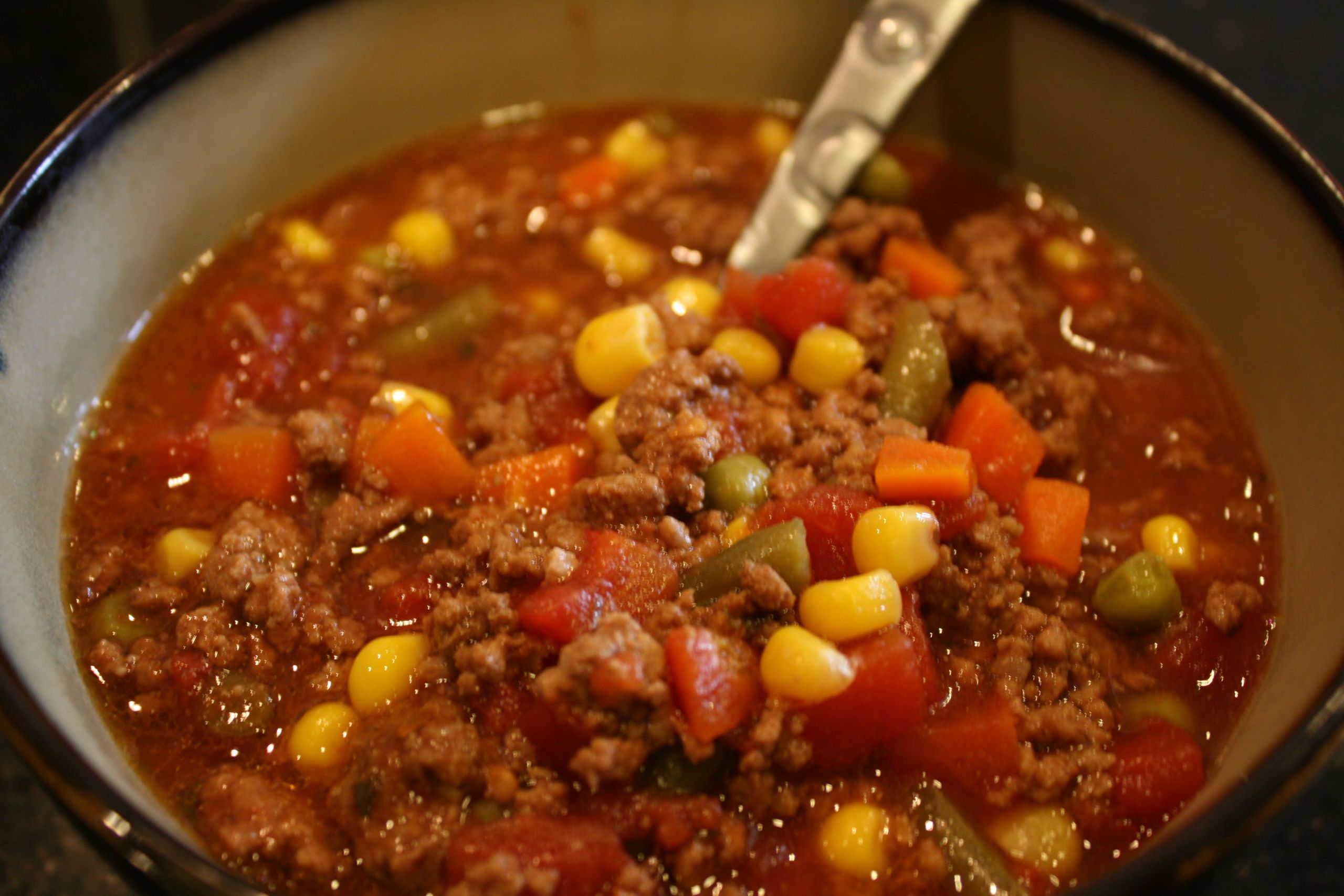 Vegetable Beef Soup With Ground Beef
 Easy Beef Ve able Soup BigOven