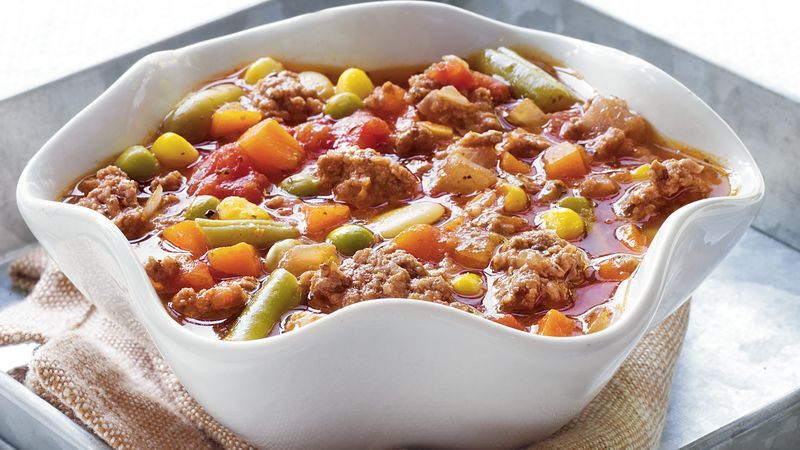 Vegetable Beef Soup With Ground Beef
 Easy Ve able Beef Soup recipe from Tablespoon