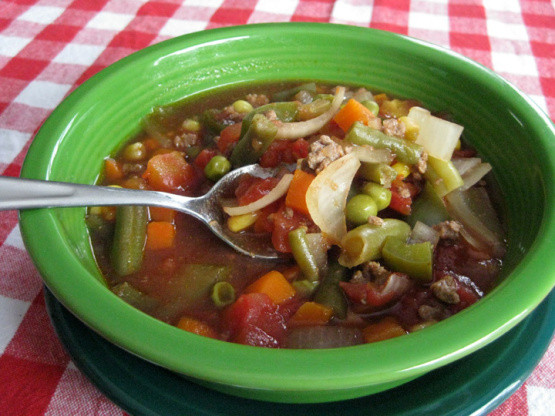 Vegetable Beef Soup With Ground Beef
 Ground Beef Ve able Soup Recipe Genius Kitchen