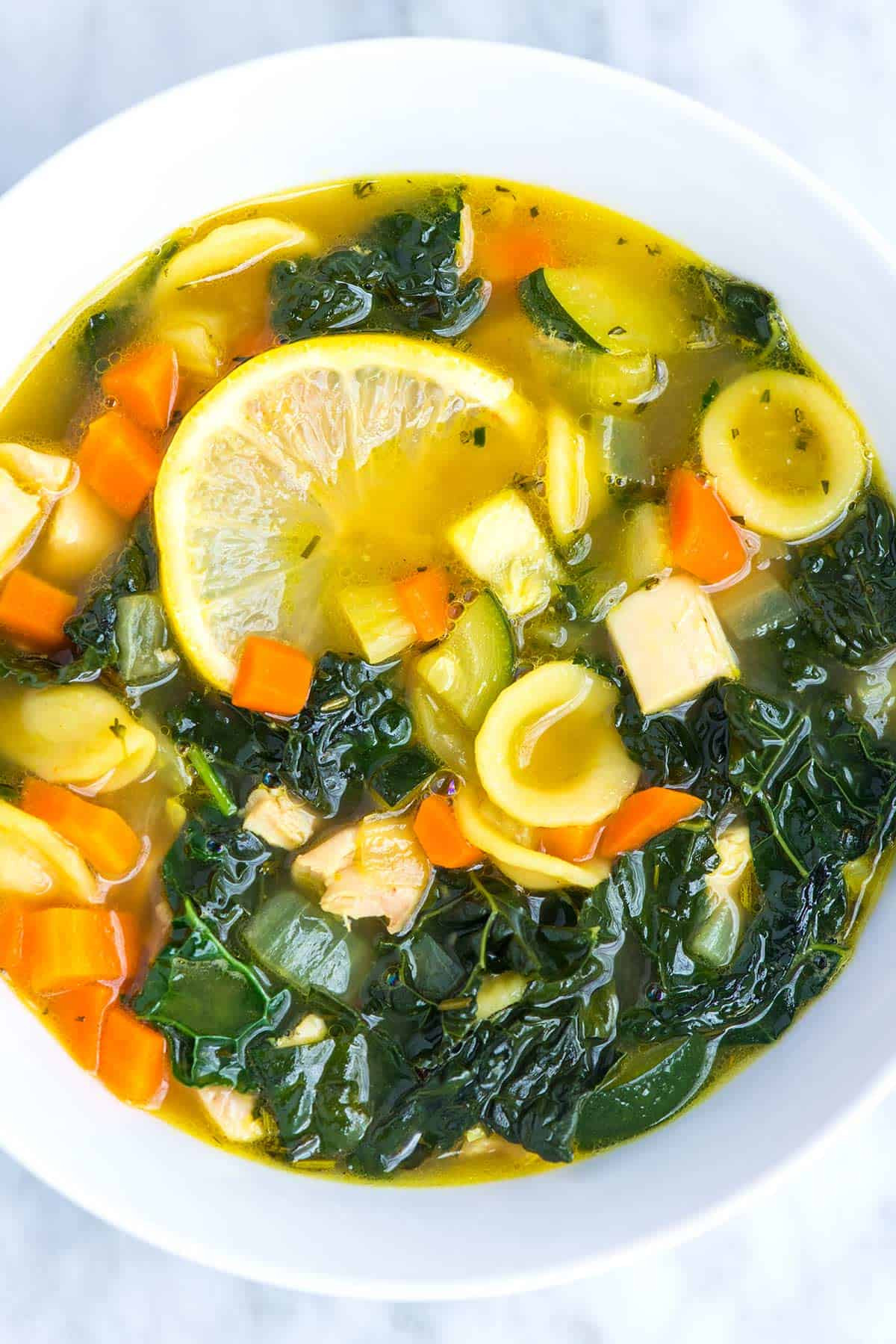 Vegetable Soup With Chicken Broth Recipe
 Lemony Chicken Ve able Soup Recipe