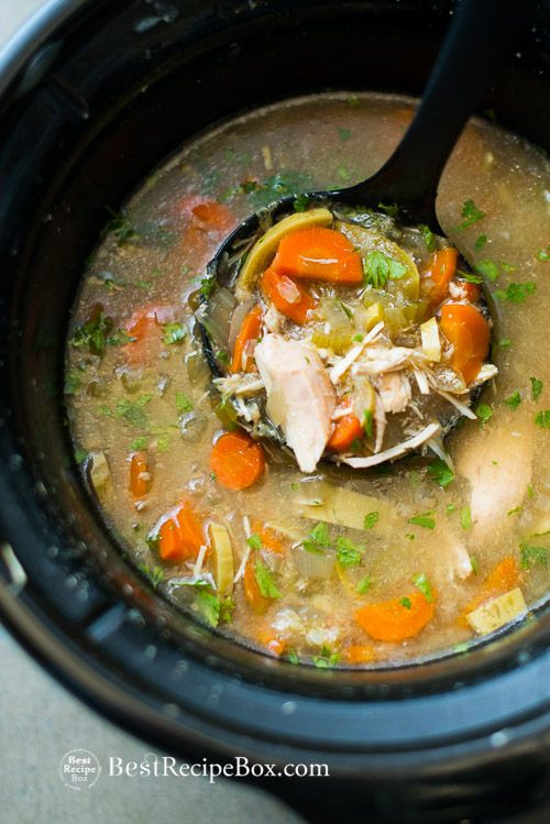 Vegetable Soup With Chicken Broth Recipe
 Slow Cooker Chicken Ve able Soup Recipe soups