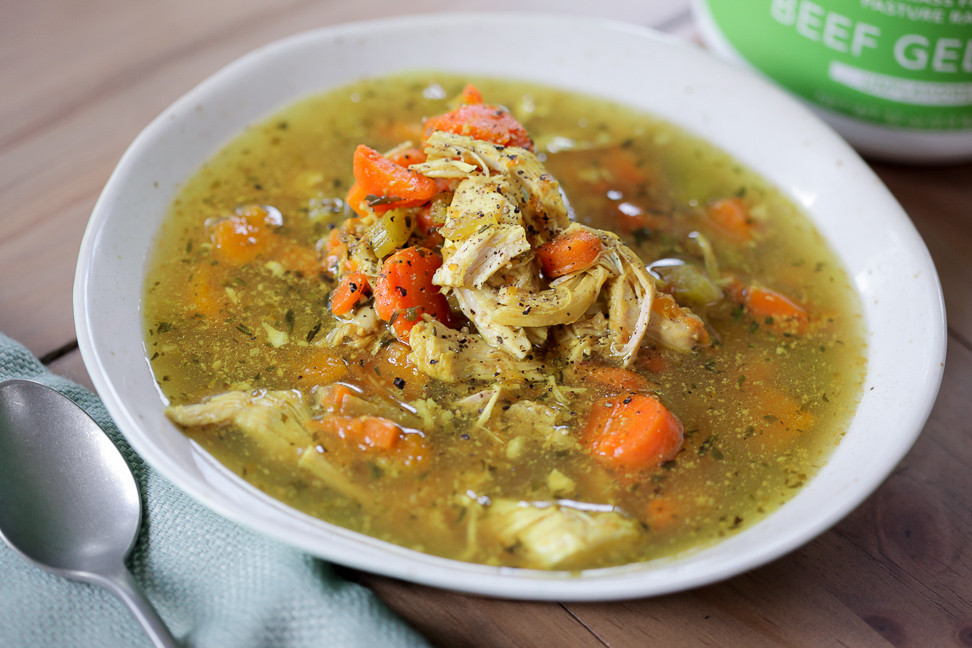 Vegetable Soup With Chicken Broth Recipe
 Whole30 Instant Pot Chicken Soup Recipe