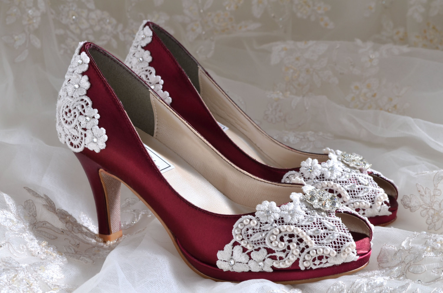 Vintage Lace Wedding Shoes
 Wedding Shoes Lace Wedding Heels PB826A Vintage Wedding