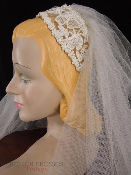 Vintage Wedding Veils And Headpieces
 50s Juliet Style Wedding Veil Bridal Headpiece – Better
