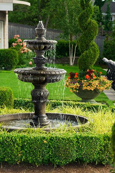 Water Fountain Landscape
 All About Garden Fountains Garden Design