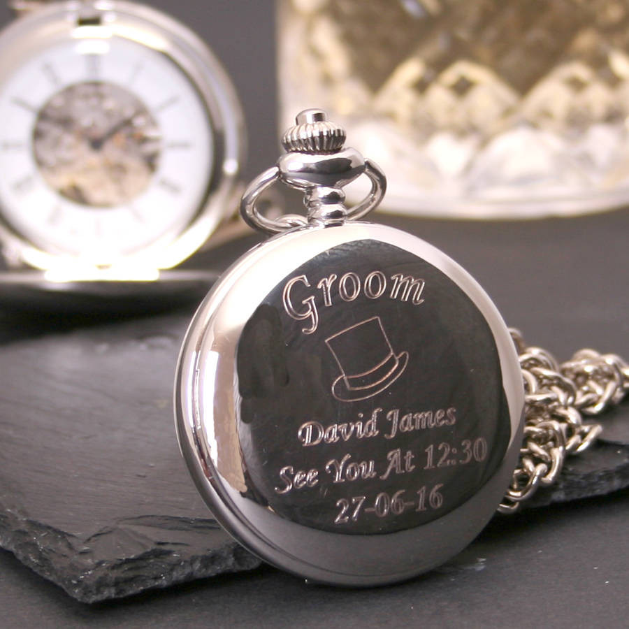Wedding Gift Engraving Ideas
 engraved wedding pocket watch t by tsonline4u