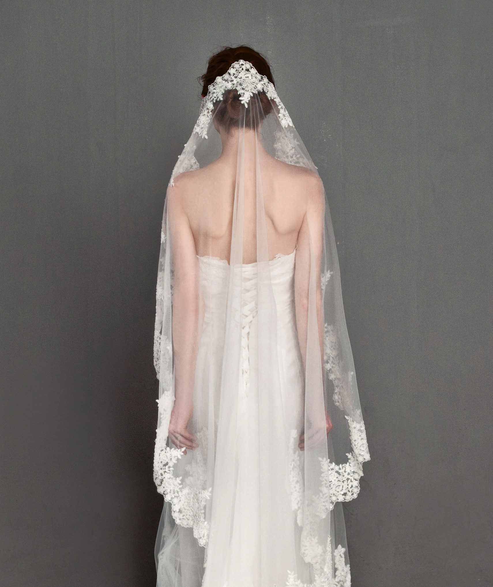 Wedding Veils Accessories
 Wedding Accessories Soft Lace Bridal Veil Fingertip Veil