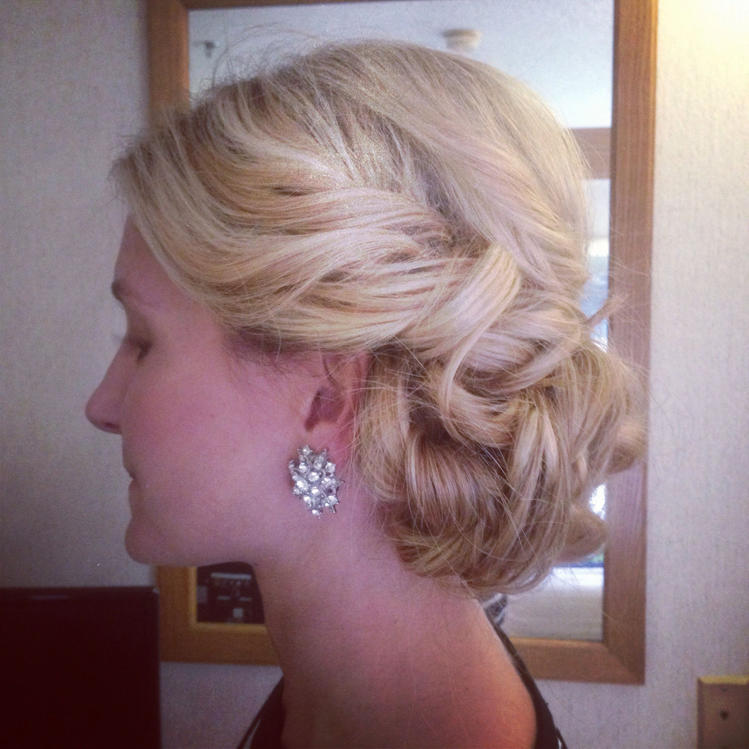 Winter Formal Hair Ideas
 Bridal Side bun updo Emily Anne Hair