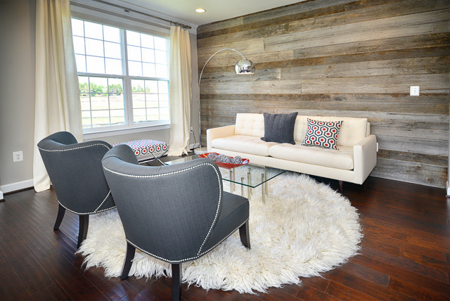 Wooden Wall Designs Living Room
 Modern Living Room Reclaimed Wood Wall Modern Living