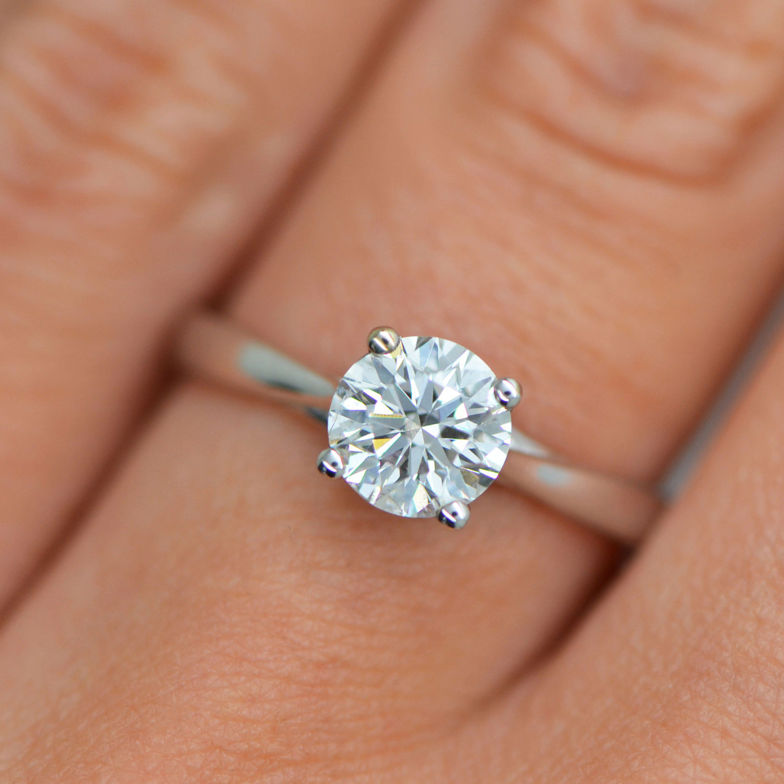 simple 0.5 carat solitaire cz engagement ring