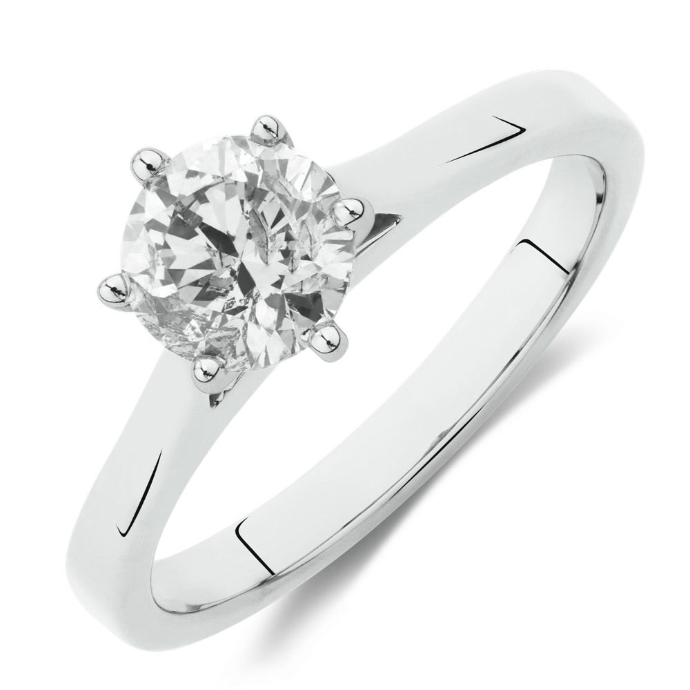 1 Carat Diamond Solitaire Engagement Ring
 Solitaire Engagement Ring with 1 Carat Diamond in 14ct