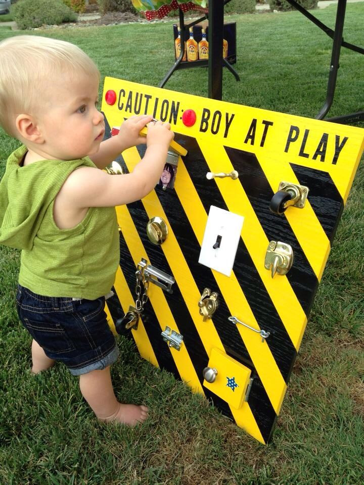 1 Year Old Baby Boy Birthday Gift Ideas
 Boy at play board 1 year old birthday t Genius Idea