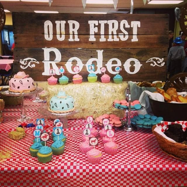 1 Year Old Baby Girl Party Ideas
 Cowboy Themed First Birthday Party