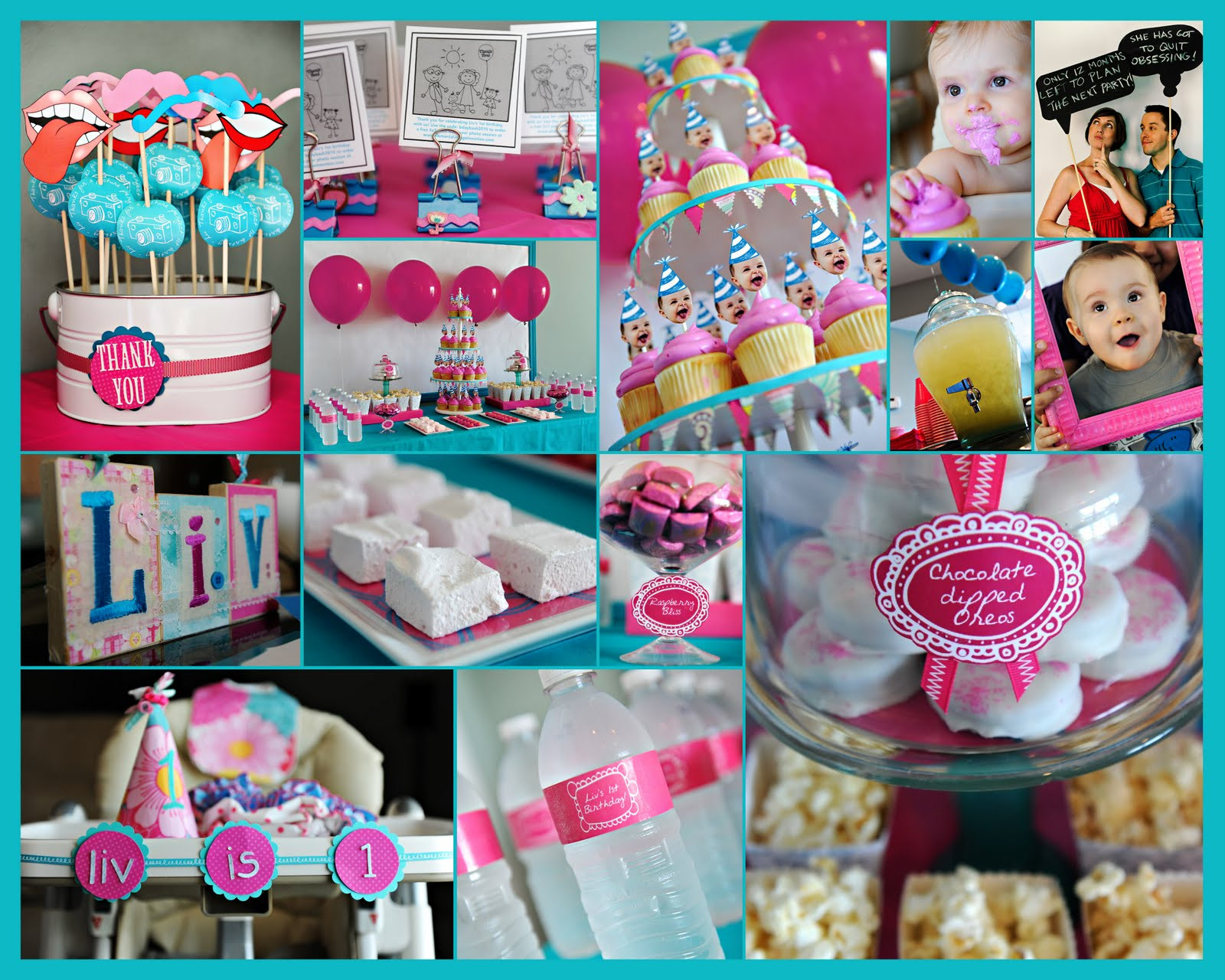 1 Year Old Baby Girl Party Ideas
 Elle Belle Creative e Year Old in a Flash A First