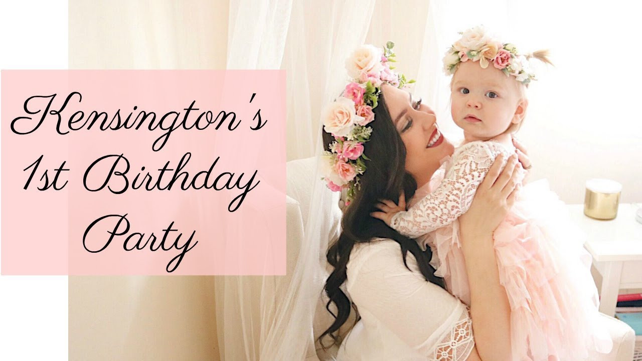 1 Year Old Baby Girl Party Ideas
 1st Birthday party 1 year old baby update Princess